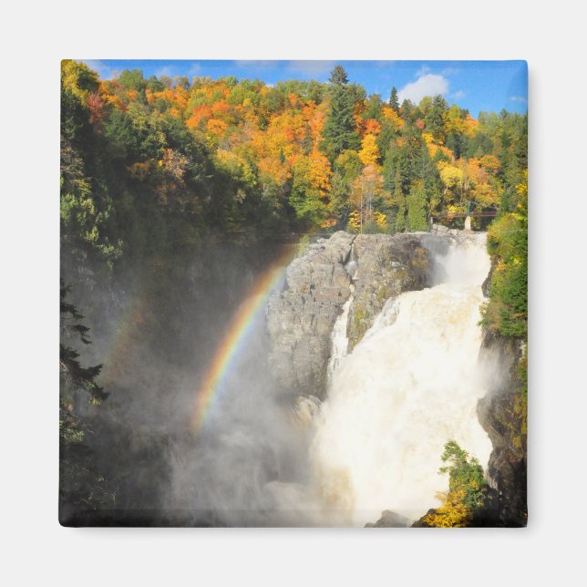 Canyon Sainte-Anne Cascade Arc en ciel Magnet Québ (Devant)