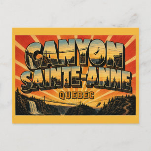Canyon Sainte-Anne Quebec Natural Wonder Postcard