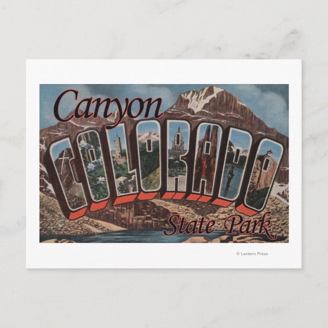 Canyon State Park, Colorado - Large Letter Scene Postcard (Front)