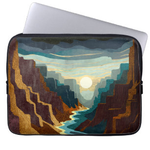 Canyon Sunset Landscape Laptop Sleeve