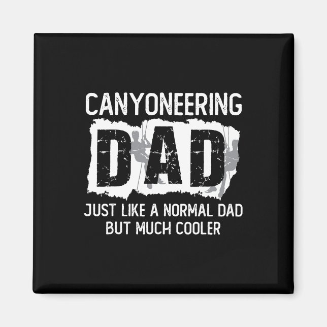 Canyoneering Papa Dad Father Canyoning  Magnet (Front)