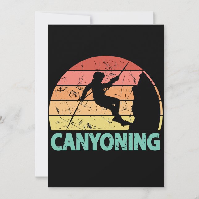 Canyoning Canyoneer Rappelling Canyoneering (Front)