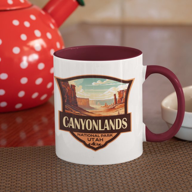 Canyonlands National Park Illustration Retro Mug (Creator Uploaded)