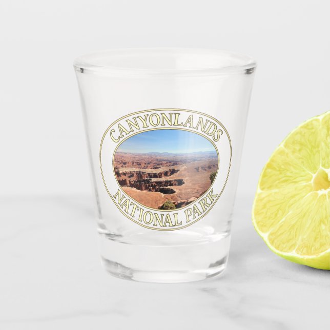 Canyonlands National Park in Moab, Utah Shot Glass (Front)