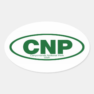 Canyonlands National Park Oval Sticker