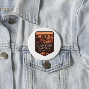 Canyonlands National Park Sunset Emblem 3 Inch Round Button