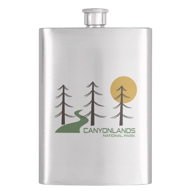 Canyonlands National Park Trail Hip Flask (Front)