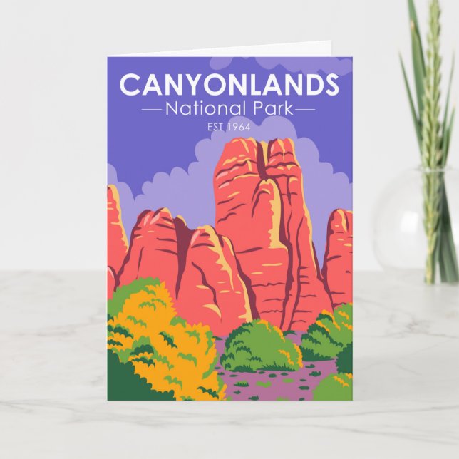  Canyonlands National Park Utah Vintage Card (Front)