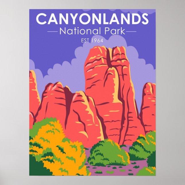 Canyonlands National Park Utah Vintage Poster (Front)
