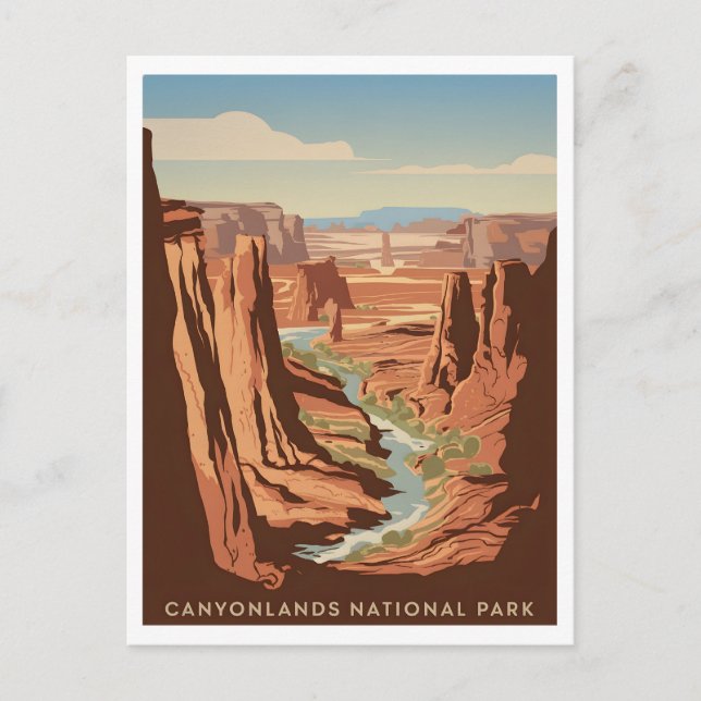 Canyonlands National Park Vintage Postcard (Front)