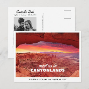 Canyonlands National Park Wedding Save the Date Postcard