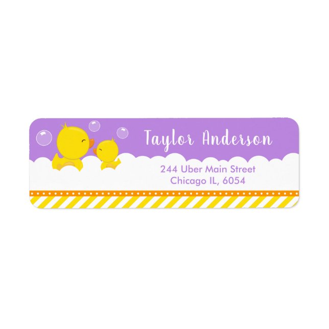 Caoutchouc jaune et violet (Devant)