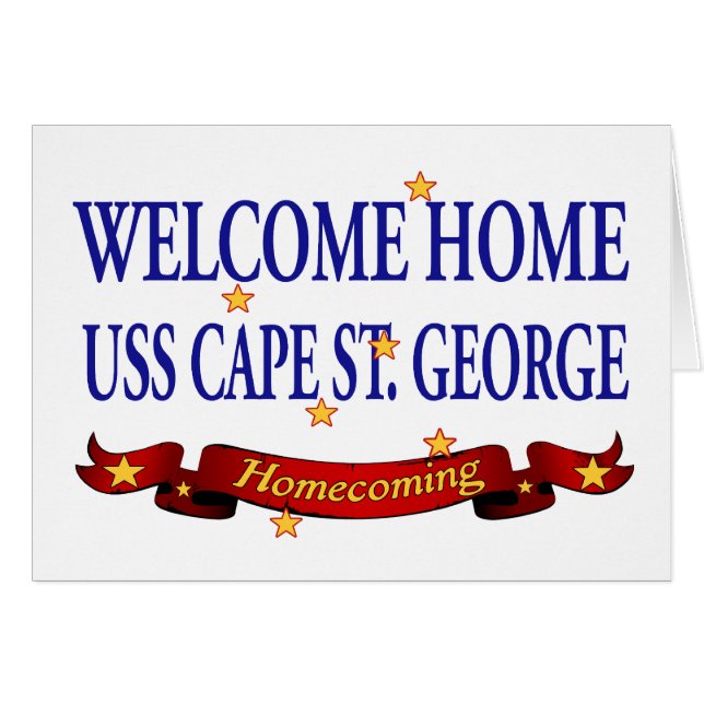 Cap à la maison bienvenu St George d'USS (Devant horizontal)