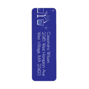 Cap and Cocktail Graduation Party Blue