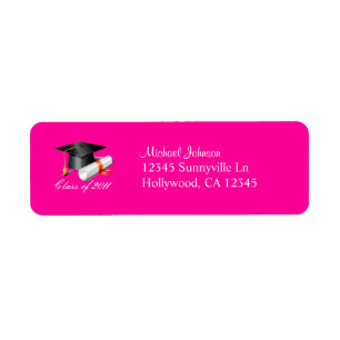 Cap and Diploma Class of 2011 (hot pink)