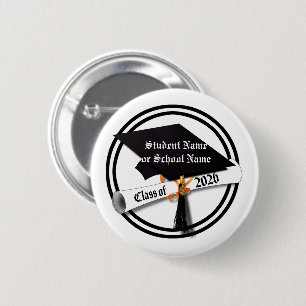 Cap and Diploma Class of 2026 Graduation 2 Inch Round Button