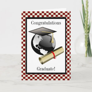 Cap and Diploma Greeting Card