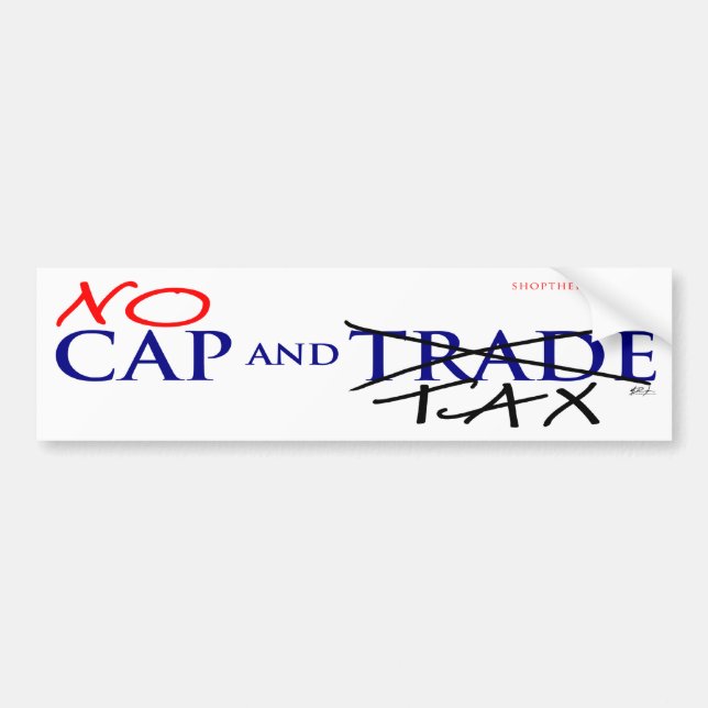 Cap and Trade Bumpersticker Bumper Sticker (Front)