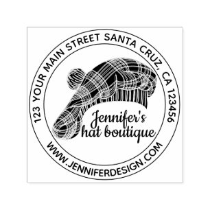 Cap Boutique Custom Hat Self-inking Stamp