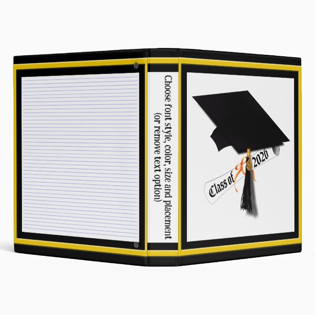 Cap Diploma Class of 2026 Graduation Binder (Background)