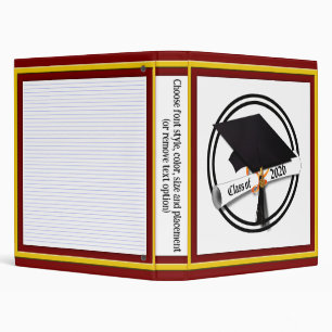 Cap Diploma Class of 2026 Graduation Binder