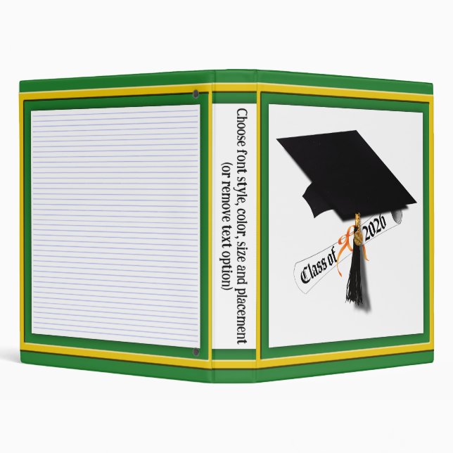 Cap Diploma Class of 2026 Graduation Binder (Background)