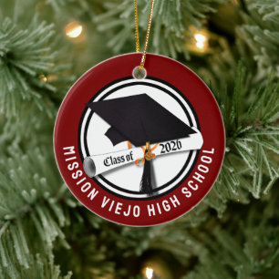 Cap Diploma Class of 2026 Photo Graduation Ceramic Ornament