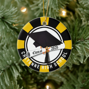 Cap Diploma Class of 2026 Photo Graduation Ceramic Ornament