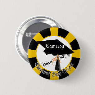 Cap Diploma Class of 2027 Graduation 2 Inch Round Button