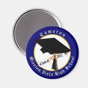 Cap Diploma Class of 2027 Graduation Magnet