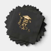 Cap & Diploma Glam Class of School Year Graduation