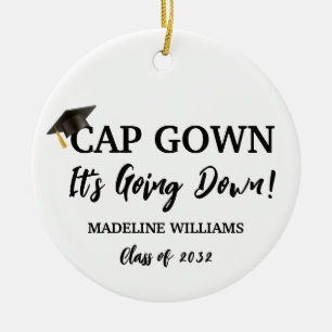 Cap Gown It's Going Down Photo Ornament