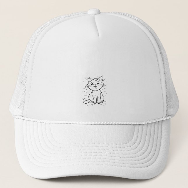 CAP HAPPY CAT DESIGN STYLE  (Front)