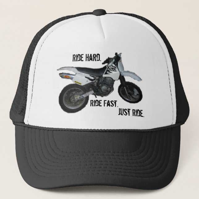 Cap Hat Suzuki DS Dirt Bike motorcycle Colours (Front)