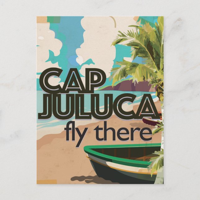 Cap Juluca Anguilla Vintage vacation Poster Postcard (Front)