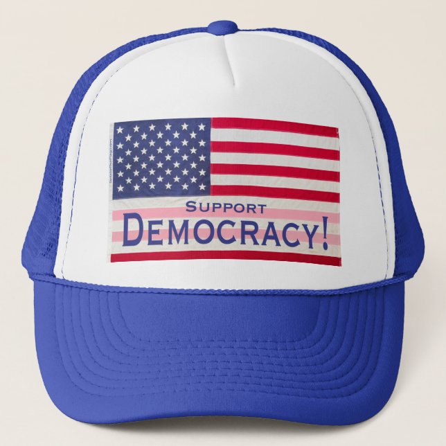 Cap - Support Democracy! message (Front)