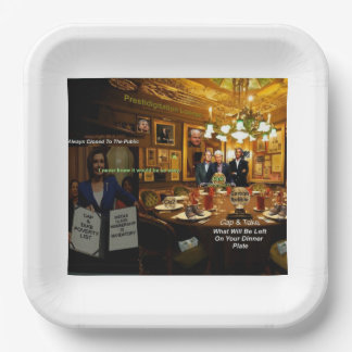 Cap & take paper plate