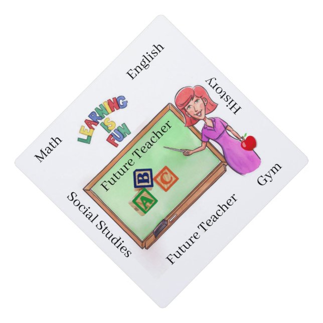 Cap Topper Future Teacher (Front)