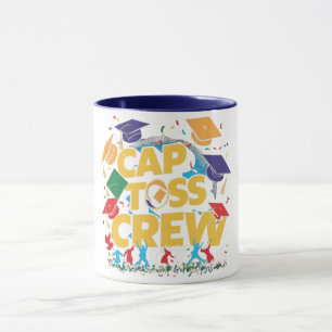 Cap Toss Crew Graduation Celebration Mug