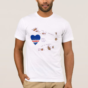 Cap-Vert - Coeur du drapeau et T-shirt