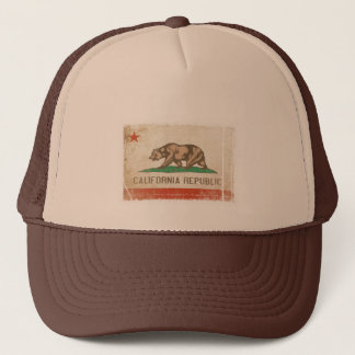 Cap with Distressed Flag from California