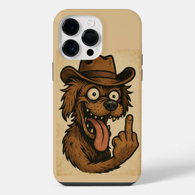 CAPA PARA CELULAR CACHORRO LOUCO iPhone CASE (Back)