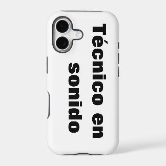 Capa para iphone técnico en sonido