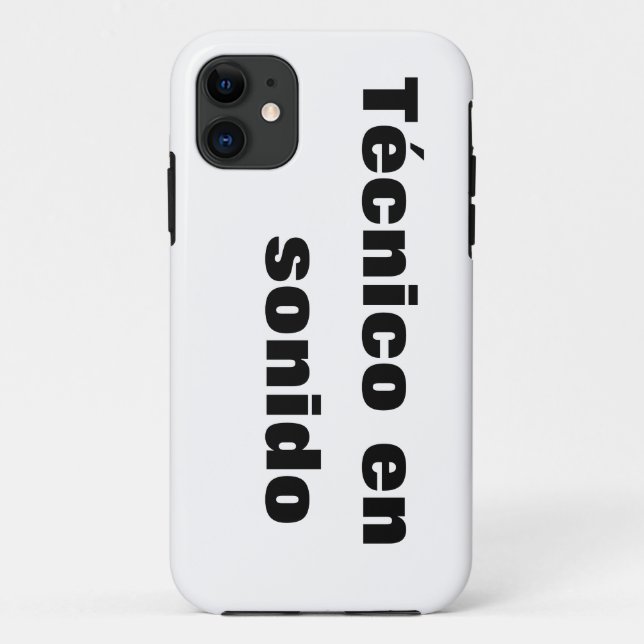 Capa para iphone técnico en sonido Case-Mate iPhone case (Back)