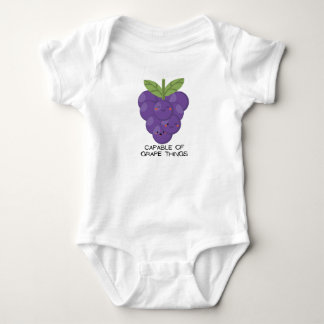 Capable of grape things - cute and funny clothes baby bodysuit