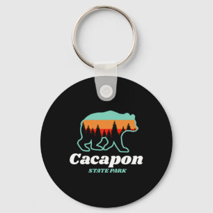 Capacon State Park West Virginia Bear Summer Keychain
