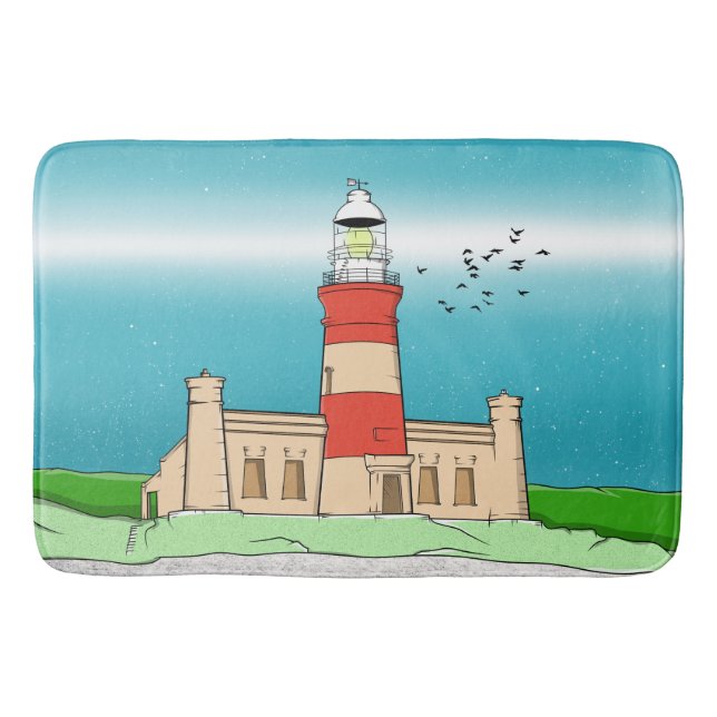 Cape Agulhas Lighthouse Bath Mat (Front)