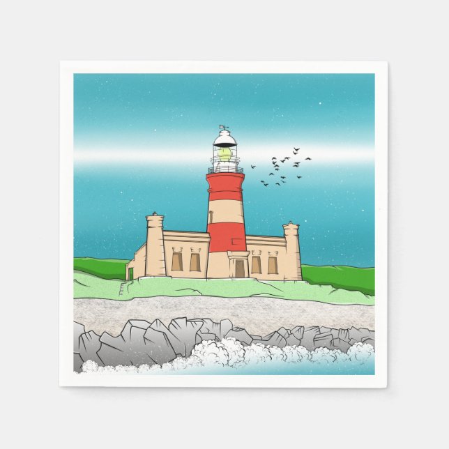 Cape Agulhas Lighthouse Napkin (Front)