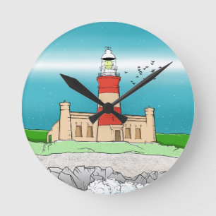 Cape Agulhas Lighthouse Round Clock