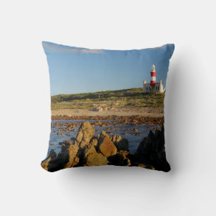 Cape Agulhas Lighthouse, Western Cape 2 Throw Pillow